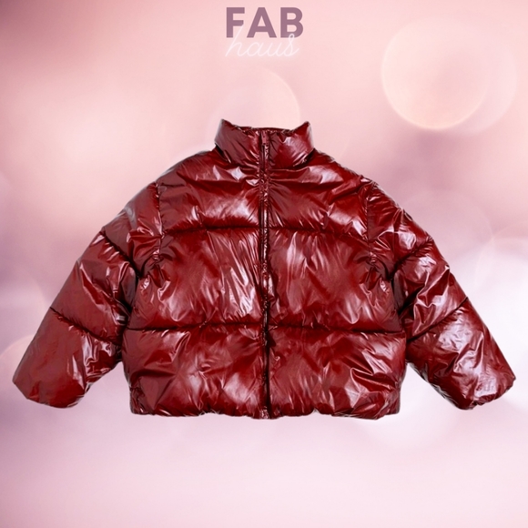 A New Day | Wet Look Puffer Jacket - Picture 2 of 6